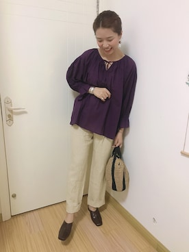 「VILLD（ヴィルド）のアイテム」を使った、しちゃんさん（レディース・166cm）の春コーディネート