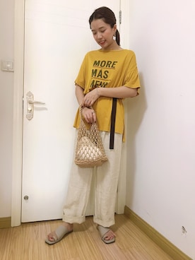 「VILLD（ヴィルド）のアイテム」を使った、しちゃんさん（レディース・166cm）の春コーディネート