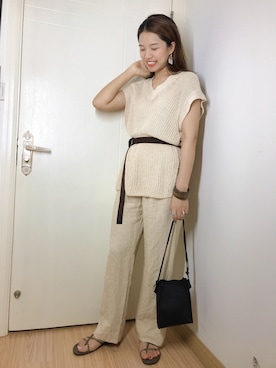 「VILLD（ヴィルド）のアイテム」を使った、しちゃんさん（レディース・166cm）の夏コーディネート