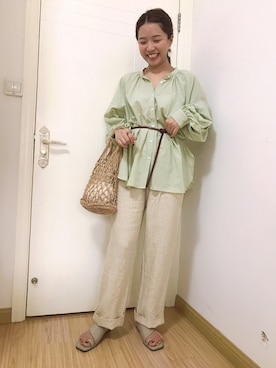 しちゃんさん（レディース・166cm）の春コーディネート