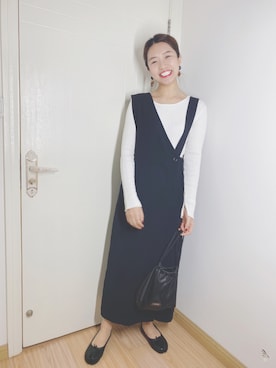「モダン」｜「アイテム（ワンピース/ドレス）」を使った、しちゃんさん（レディース・166cm）の春コーディネート