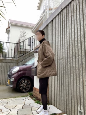 「#今日のコーデ」｜「アイテム（ノーカラージャケット）」を使った、wakacchaさん（レディース・162cm）の冬コーディネート