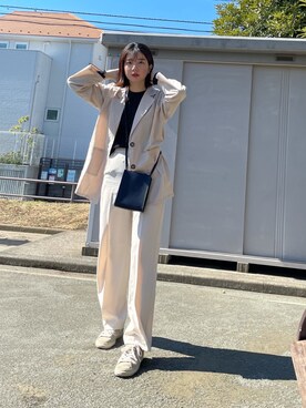 Uniqlo ユニクロ のスラックス ホワイト系 を使ったレディース人気ファッションコーディネート Wear