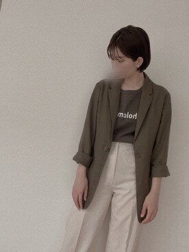「select MOCA（セレクトモカ）のアイテム（セットアップ）」を使った、wakacchaさん（レディース・162cm）の春コーディネート