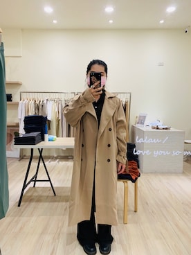 「日系极简」｜「アイテム（ブーツ）」を使った、Angelさん（レディース・153cm）の秋コーディネート