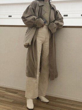 「apres jour（アプレジュール）のアイテム（トレンチコート）」を使った、윤영さん（レディース・168cm）の春コーディネート