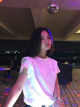 「ALBA（アルバ）のアイテム」を使った、皮蛋さん（レディース・160cm）の夏コーディネート