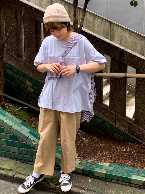 がはま Ca4la Ca4laのニットキャップ ビーニーを使ったコーディネート Wear