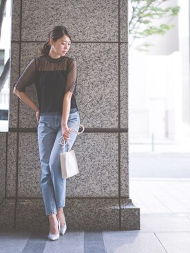 ちーかさん（レディース・172cm）の夏コーディネート