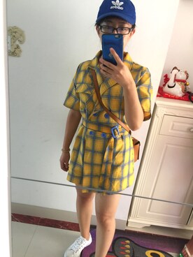 「アイテム（シャツワンピース）」を使った、DiaooaiDさん（レディース・160cm・20代）の秋コーディネート