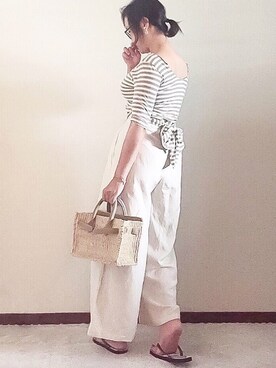 naoさん（レディース・156cm）の夏コーディネート