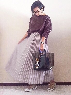 「REAL CUBE（リアルキューブ）のアイテム（バッグ）」を使った、naoさん（レディース・156cm）の夏コーディネート