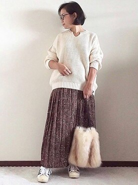 naoさん（レディース・156cm）の秋コーディネート