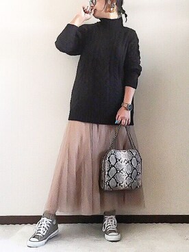 naoさん(レディース・156cm)の冬コーディネート