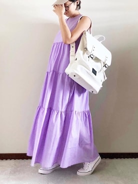 「DONOBAN（ドノバン）のアイテム（ピアス（両耳用））」を使った、naoさん（レディース・156cm）の春コーディネート
