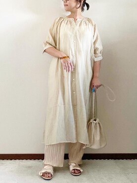 「destin（デスティン）のアイテム」を使った、naoさん（レディース・156cm）の夏コーディネート