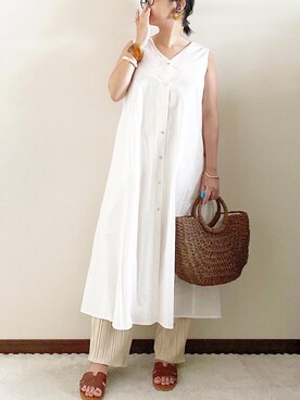 naoさん(レディース・156cm)の夏コーディネート