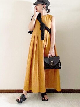 「チャイハネ（チャイハネ）のアイテム（バングル/リストバンド）」を使った、naoさん（レディース・156cm）の夏コーディネート