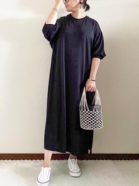 「チャイハネ（チャイハネ）のアイテム（バングル/リストバンド）」を使った、naoさん（レディース・156cm）の夏コーディネート