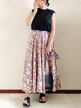「チャイハネ（チャイハネ）のアイテム（バングル/リストバンド）」を使った、naoさん（レディース・156cm）の夏コーディネート