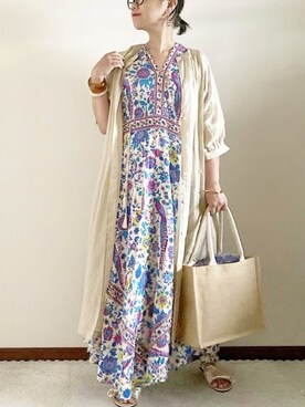 「destin（デスティン）のアイテム」を使った、naoさん（レディース・156cm）の夏コーディネート