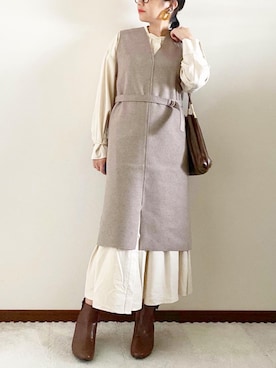 naoさん（レディース・156cm）の秋コーディネート