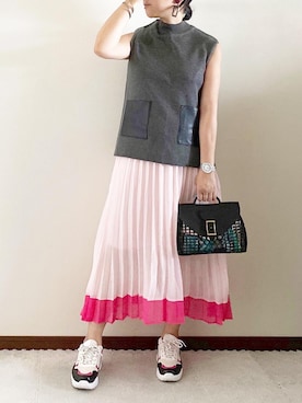 「チャイハネ（チャイハネ）のアイテム（バングル/リストバンド）」を使った、naoさん（レディース・156cm）の秋コーディネート
