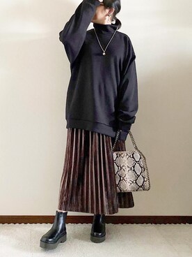 naoさん（レディース・156cm）の秋コーディネート