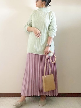 naoさん（レディース・156cm）の冬コーディネート