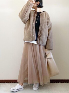 naoさん（レディース・156cm）の冬コーディネート