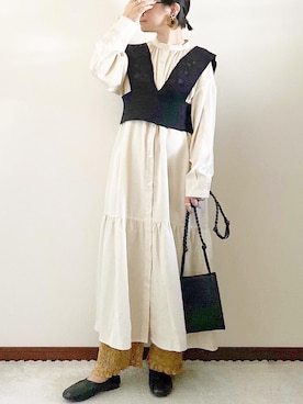 「me（ミイ）のアイテム」を使った、naoさん（レディース・156cm）の冬コーディネート