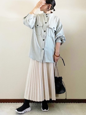 「ap retro（アプレトロ）のアイテム（その他アウター）」を使った、naoさん（レディース・156cm）の冬コーディネート