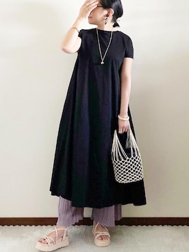 「A.N.L（エーエヌエル　レーベル）のアイテム」を使った、naoさん（レディース・156cm）の春コーディネート