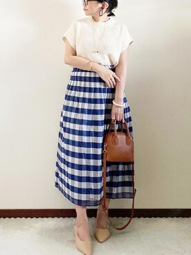 「REAL CUBE（リアルキューブ）のアイテム（アクセサリー）」を使った、naoさん（レディース・156cm）の春コーディネート