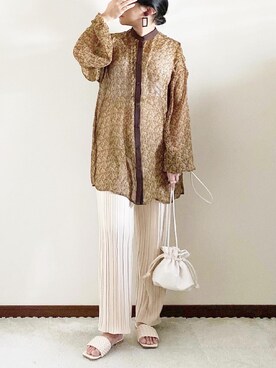 「REAL CUBE（リアルキューブ）のアイテム（アクセサリー）」を使った、naoさん（レディース・156cm）の春コーディネート