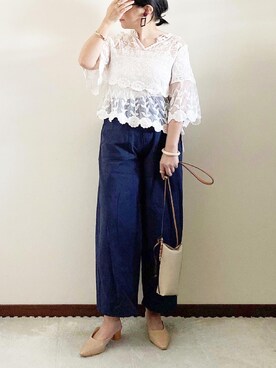 「REAL CUBE（リアルキューブ）のアイテム（アクセサリー）」を使った、naoさん（レディース・156cm）の春コーディネート