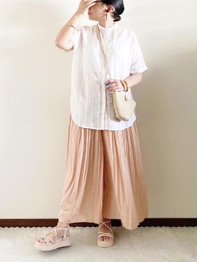 「REAL CUBE（リアルキューブ）のアイテム（アクセサリー）」を使った、naoさん（レディース・156cm）の春コーディネート