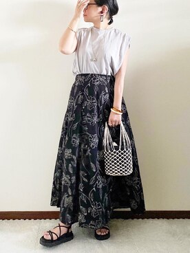 「REAL CUBE（リアルキューブ）のアイテム（アクセサリー）」を使った、naoさん（レディース・156cm）の春コーディネート