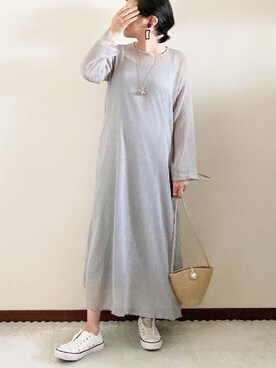 「REAL CUBE（リアルキューブ）のアイテム（アクセサリー）」を使った、naoさん（レディース・156cm）の春コーディネート