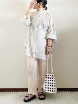 「REAL CUBE（リアルキューブ）のアイテム（アクセサリー）」を使った、naoさん（レディース・156cm）の春コーディネート