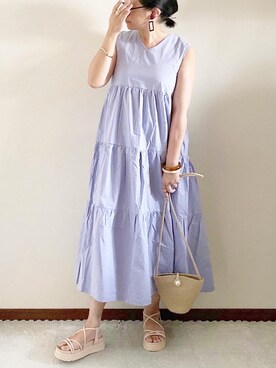 「REAL CUBE（リアルキューブ）のアイテム（アクセサリー）」を使った、naoさん（レディース・156cm）の春コーディネート