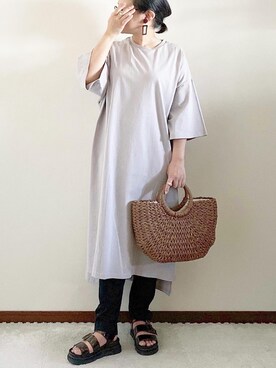 「REAL CUBE（リアルキューブ）のアイテム（アクセサリー）」を使った、naoさん（レディース・156cm）の春コーディネート