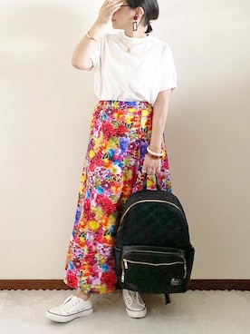 「REAL CUBE（リアルキューブ）のアイテム（アクセサリー）」を使った、naoさん（レディース・156cm）の春コーディネート