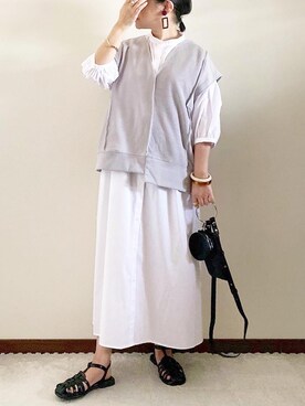 「REAL CUBE（リアルキューブ）のアイテム（アクセサリー）」を使った、naoさん（レディース・156cm）の春コーディネート