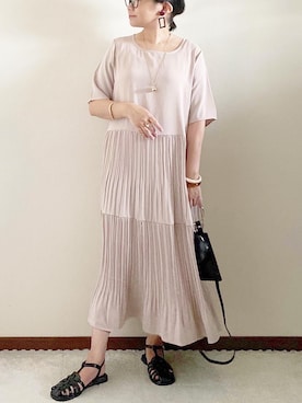 「REAL CUBE（リアルキューブ）のアイテム（アクセサリー）」を使った、naoさん（レディース・156cm）の春コーディネート