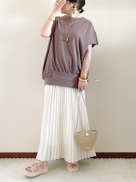 「REAL CUBE（リアルキューブ）のアイテム（アクセサリー）」を使った、naoさん（レディース・156cm）の春コーディネート