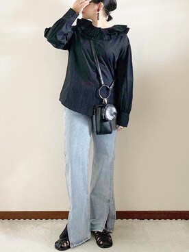 「REAL CUBE（リアルキューブ）のアイテム（アクセサリー）」を使った、naoさん（レディース・156cm）の春コーディネート