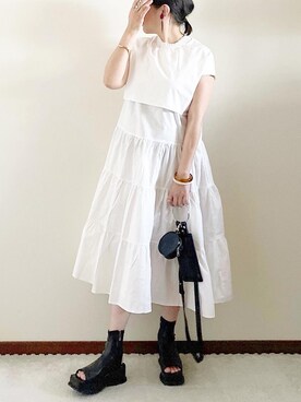 「REAL CUBE（リアルキューブ）のアイテム（アクセサリー）」を使った、naoさん（レディース・156cm）の夏コーディネート