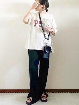 「REAL CUBE（リアルキューブ）のアイテム（アクセサリー）」を使った、naoさん（レディース・156cm）の夏コーディネート