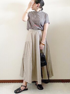 「REAL CUBE（リアルキューブ）のアイテム（アクセサリー）」を使った、naoさん（レディース・156cm）の夏コーディネート